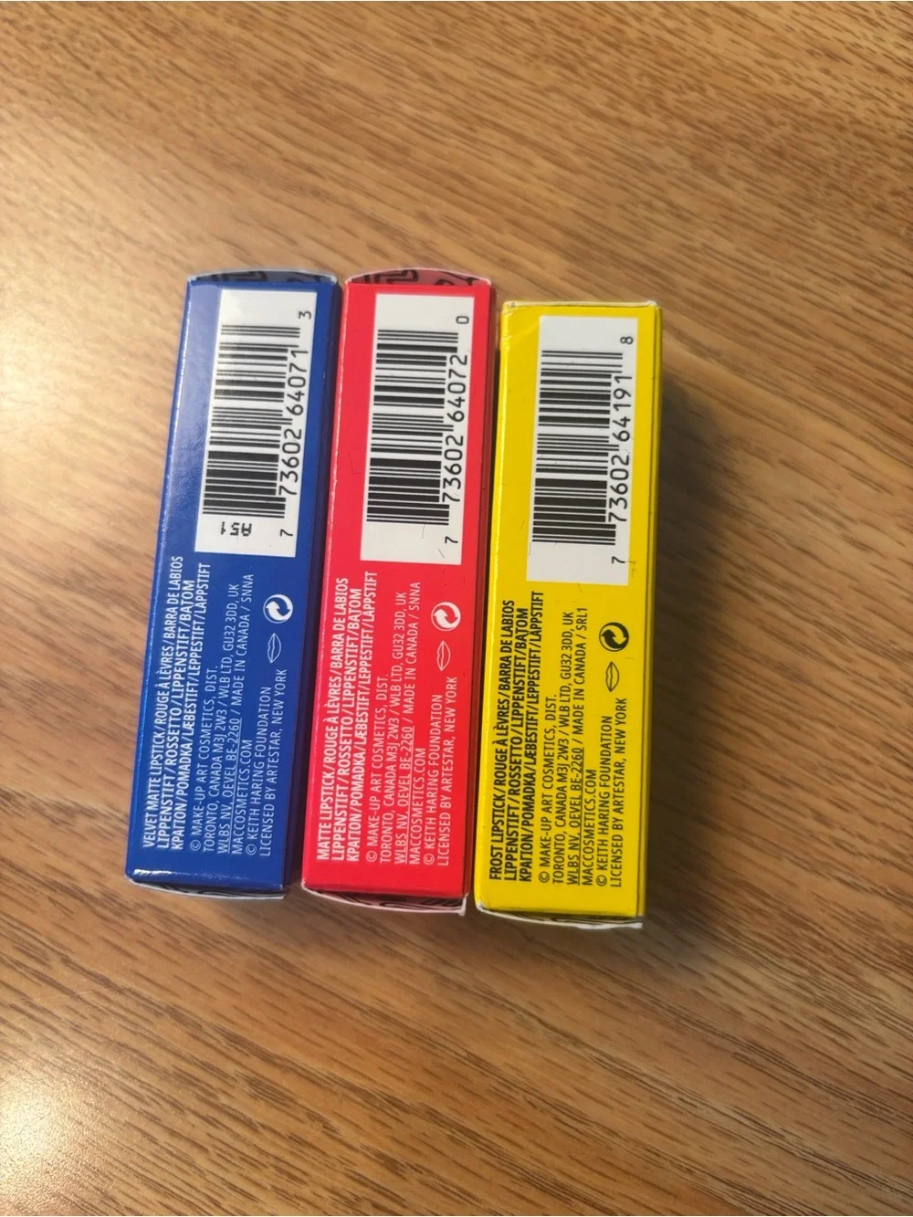 MAC Viva Glam Keith Haring Lipstick Set — Yellow, Red, Blue